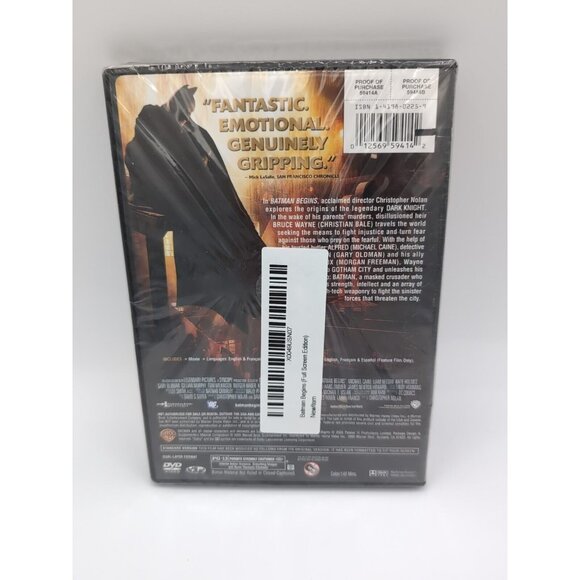 Batman Begins (DVD, 2005, Full Frame) - Picture 2 of 2